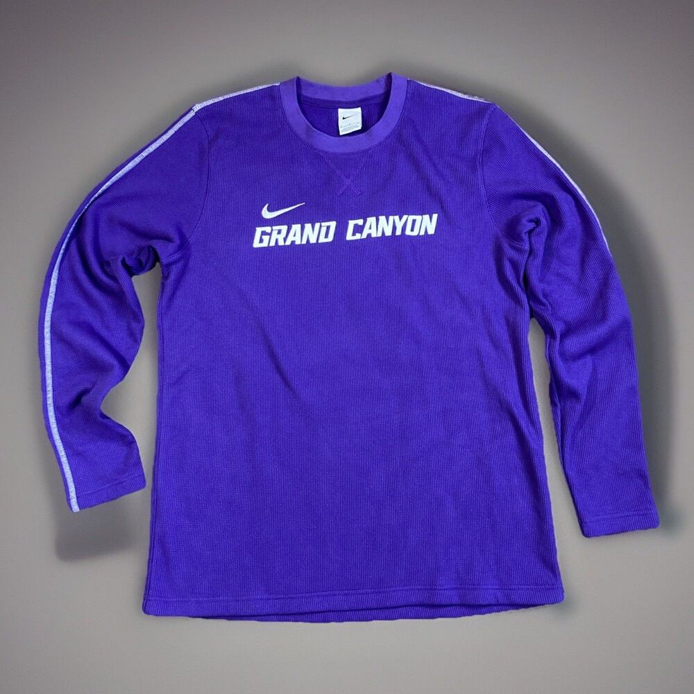 NWT! Nike Grand Canyon School GCU Dri-FIT Purple LS Thermal Shirt Mens M